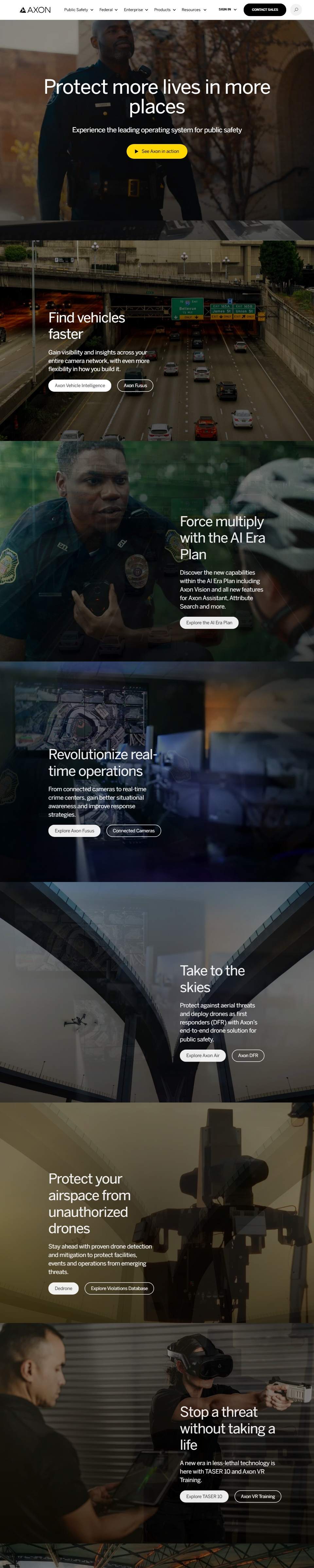 Axon — Public Safety Platform — full page preview
