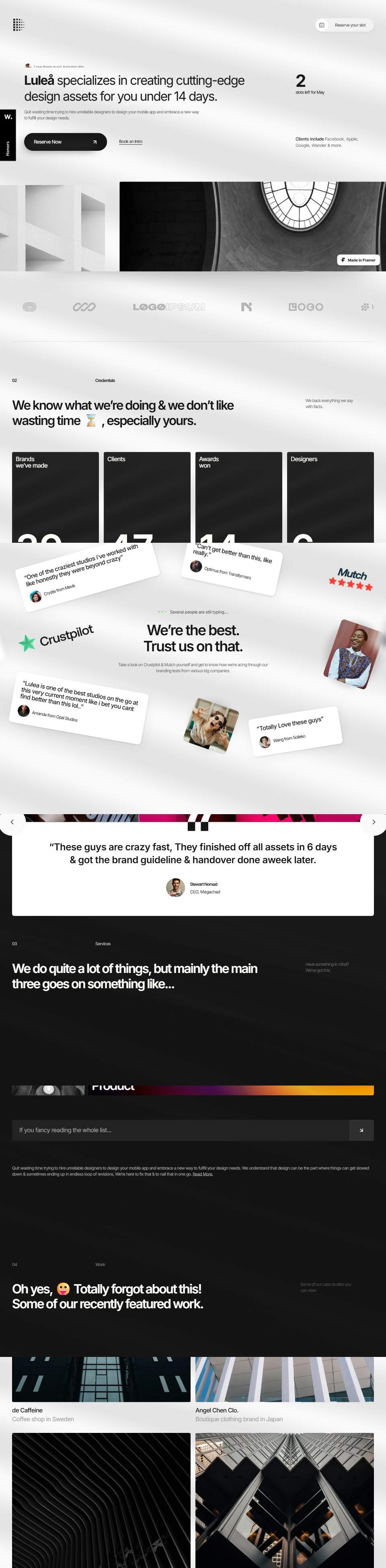 Luleå — Design Subscription Studio — full page preview