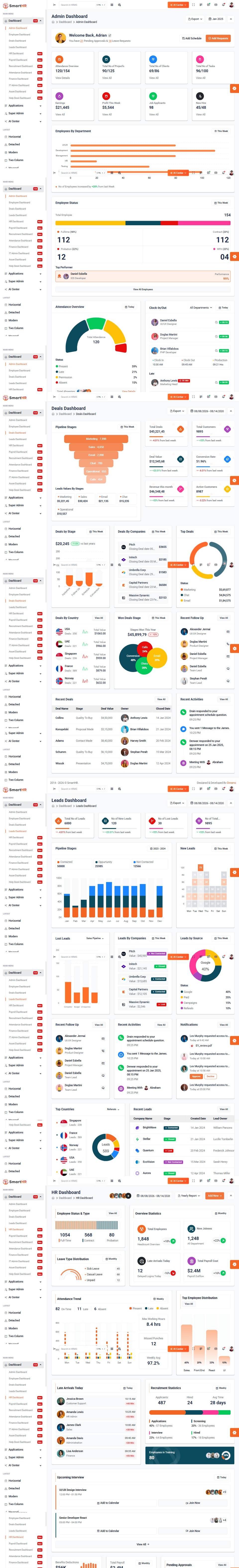 SmartHR — HR & Recruitment CRM — full page preview